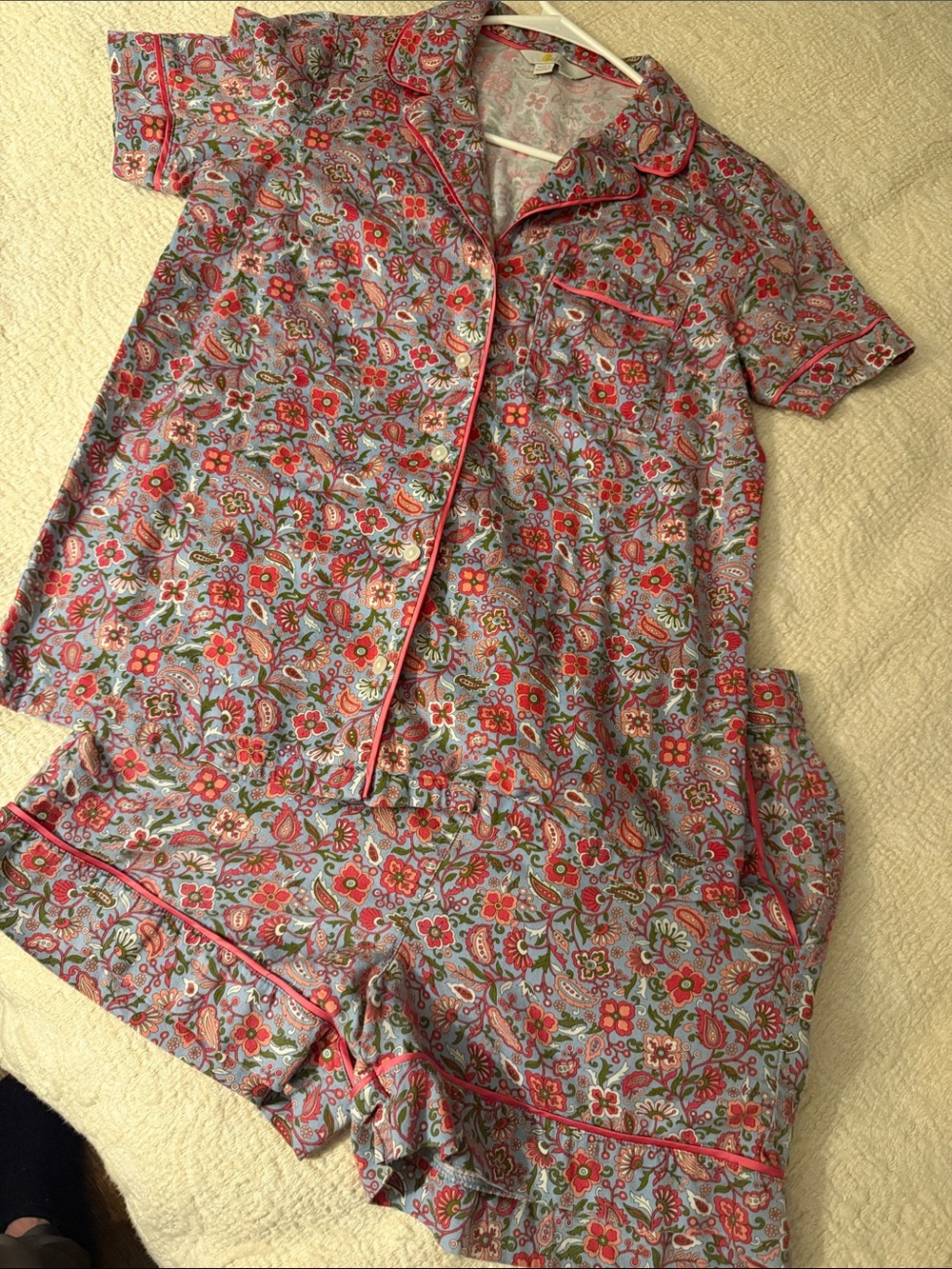 Boden Phoebe pajama shorts & sleep shirt size 2/4